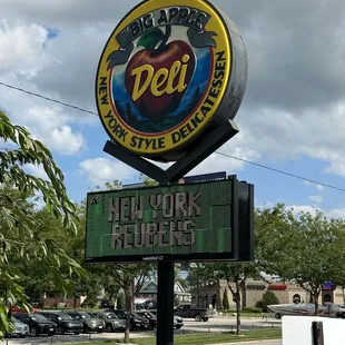 Exterior signage from the street