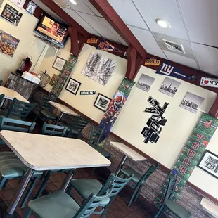 Interior layout of the business