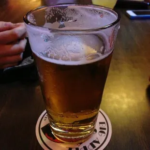 a pint of beer