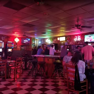 people sitting at the bar