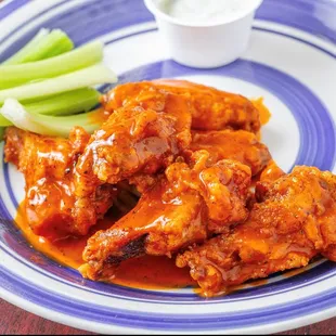 buffalo wings and celery