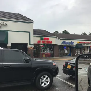 Small shop in a strip mall. Could smell the pizza outside which is always a good sign.