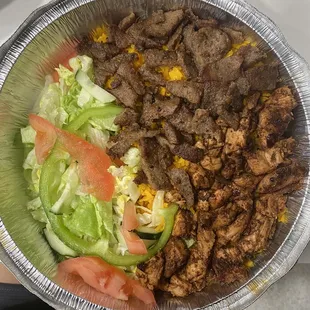 February 8 Chicken Mixed Lamb and Chicken Over Rice