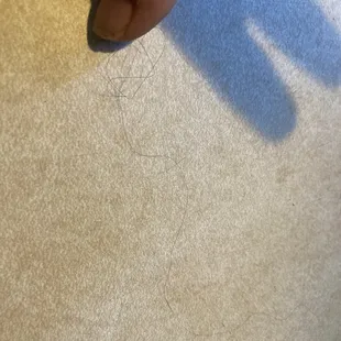 And I found a thick black hair in my salad