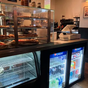 Pizza counter