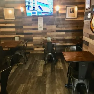 Eating area in back