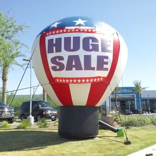 Hot Air Balloons for store front advertising