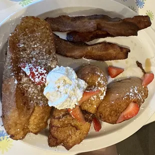 French Toast with bacon