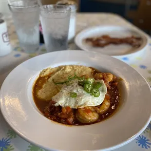 Shrimp &amp; Grits (Special request: Serrano chilis on the side)