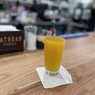 Freshly squeezed OJ