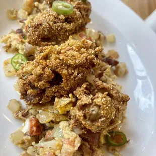 Fried Oyster Scramble
