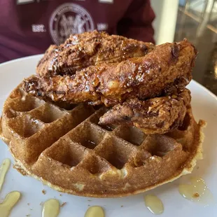 Chicken and waffles