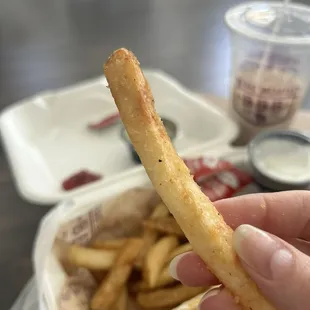 Great crisp on the French fries