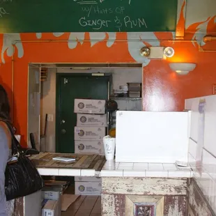 interior, pizza