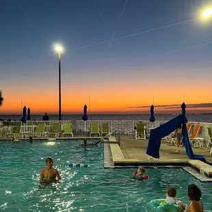 people in a swimming pool