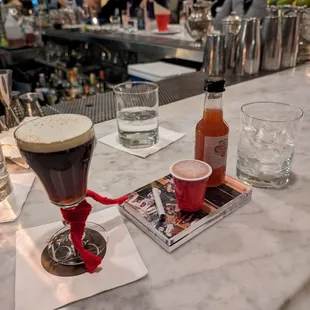 Irish coffee + Alison cocktails