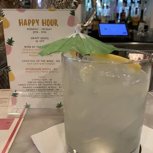 Happy Hour Special-  Summertime Clothes: Gin, St. Germain, lemon