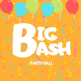 Big Bash Party Hall Logo