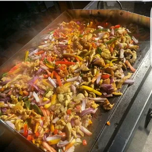 Chicken Fajitas...
We also do Beef Fajitas