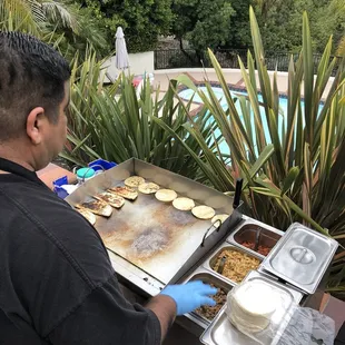 Bear aka Jesse starting to cook