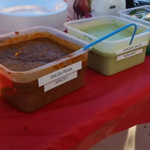 All salsas are homemade