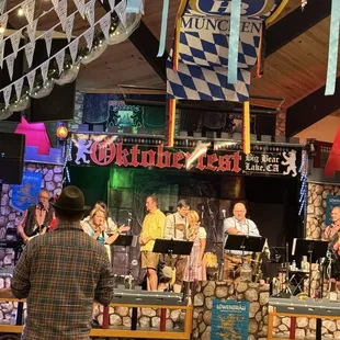 View of the stage before the crowds.