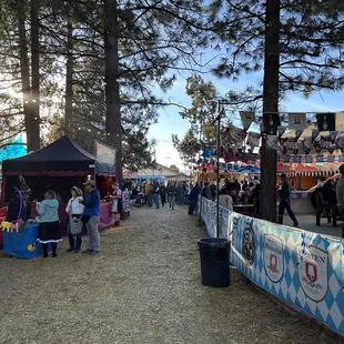 Outside set up with multiple vendors