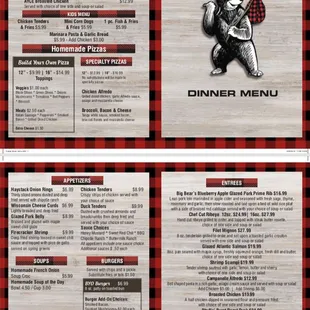 Dinner Menu