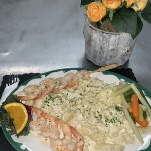 Campanella Alfredo w/Shrimp