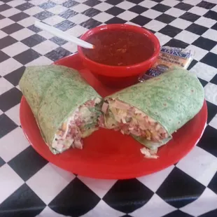 Chicken Bacon Ranch Wrap w/Chili