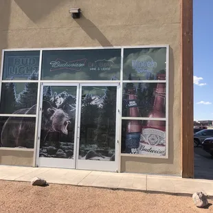 the outside of the building