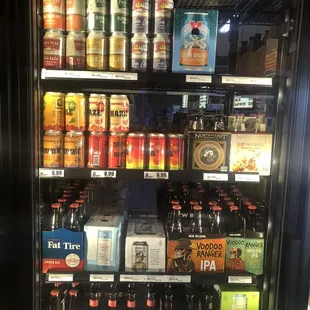 a display of beer
