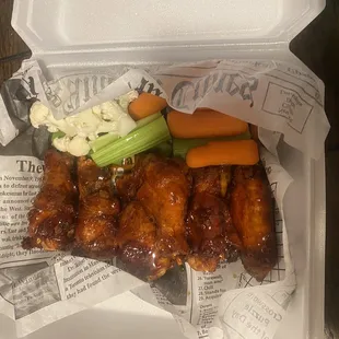 Bourbon wings