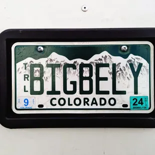 the number plate of a truck