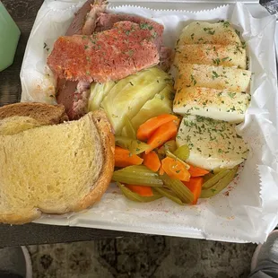 Corn beef and cabbage happy St. Patrick&apos;s Day