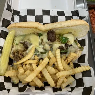 Philly cheese steak!