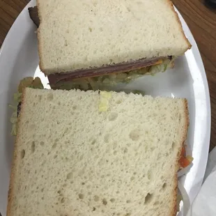 Cold sub sandwich