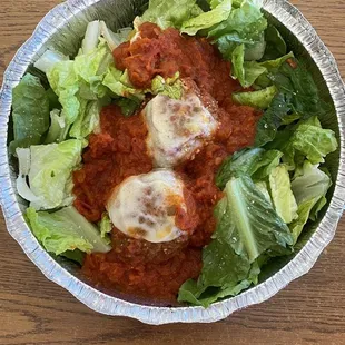 Meatball salad