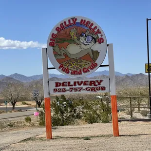 a sign for a restaurant