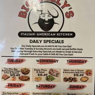Daily specials!