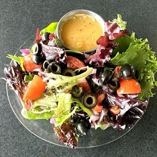 SIde Salad with Italian Dressing - Mmm!