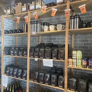 They sell flavored coffees and syrups!