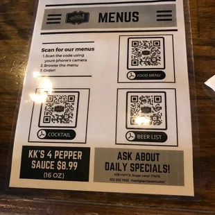 Nice to see tech being used for the menus!!!