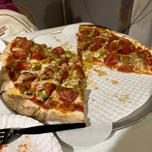 Ordered Supreme Pizza. were super impressed. Ingredients were super fresh Crust was nice and crispy. Highly recommend