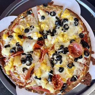 Cauliflower crust pizza