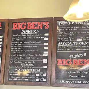 Menu is straightforward