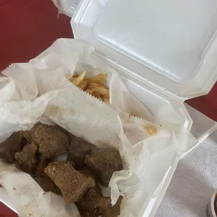Beef Tips, lunch combo