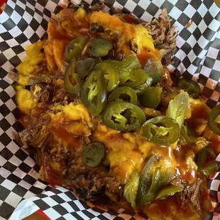Beef BBQ Nachos