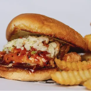Pulled Salmon Sandwich