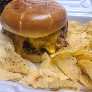 Big Bite Burger, really lives up to its&apos; name!